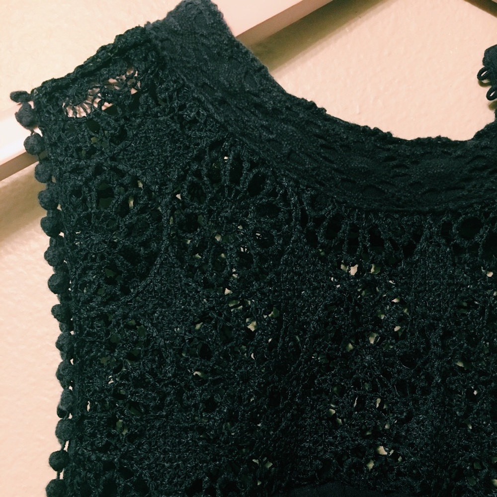 NAVY BLUE LACE FORMAL DRESS